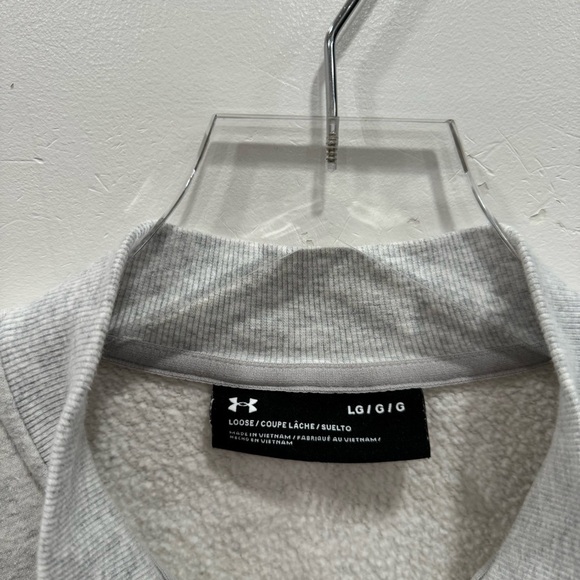Under Armour Gufoon Women’s Half Zip Long Sleeve Sweatshirt Large Grey - Picture 4 of 9